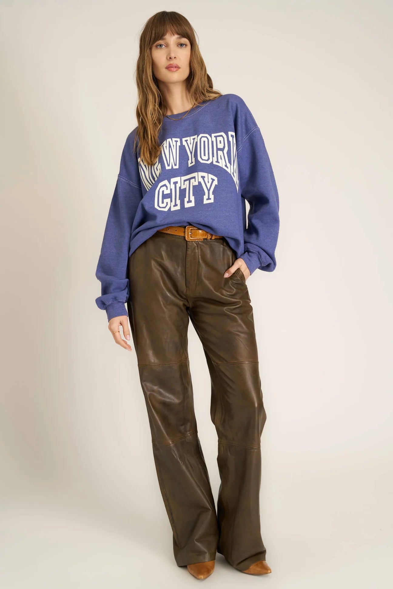 New York City Oversized Sweatshirt - Rich Indigo | Project Social T