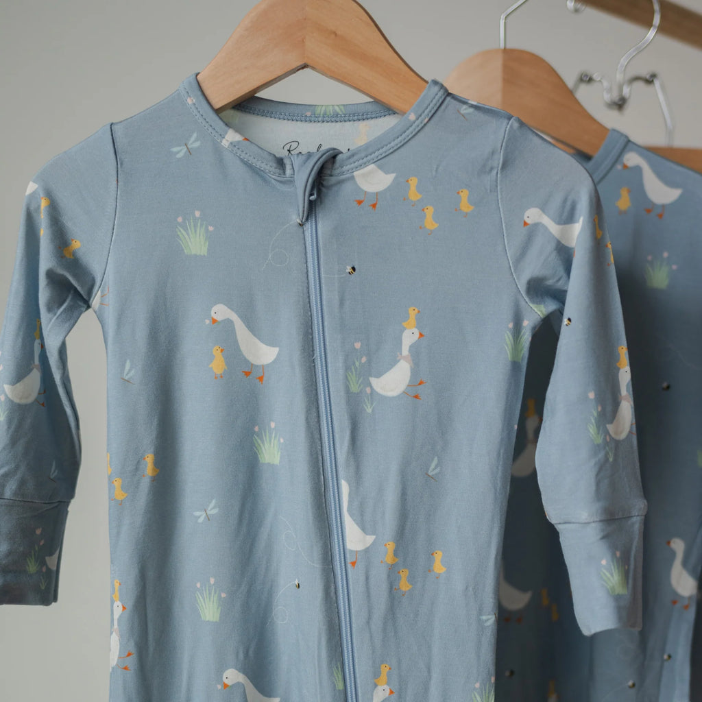 Little Hatchling Bamboo Sleeper - Pigeon Blue | Roobear