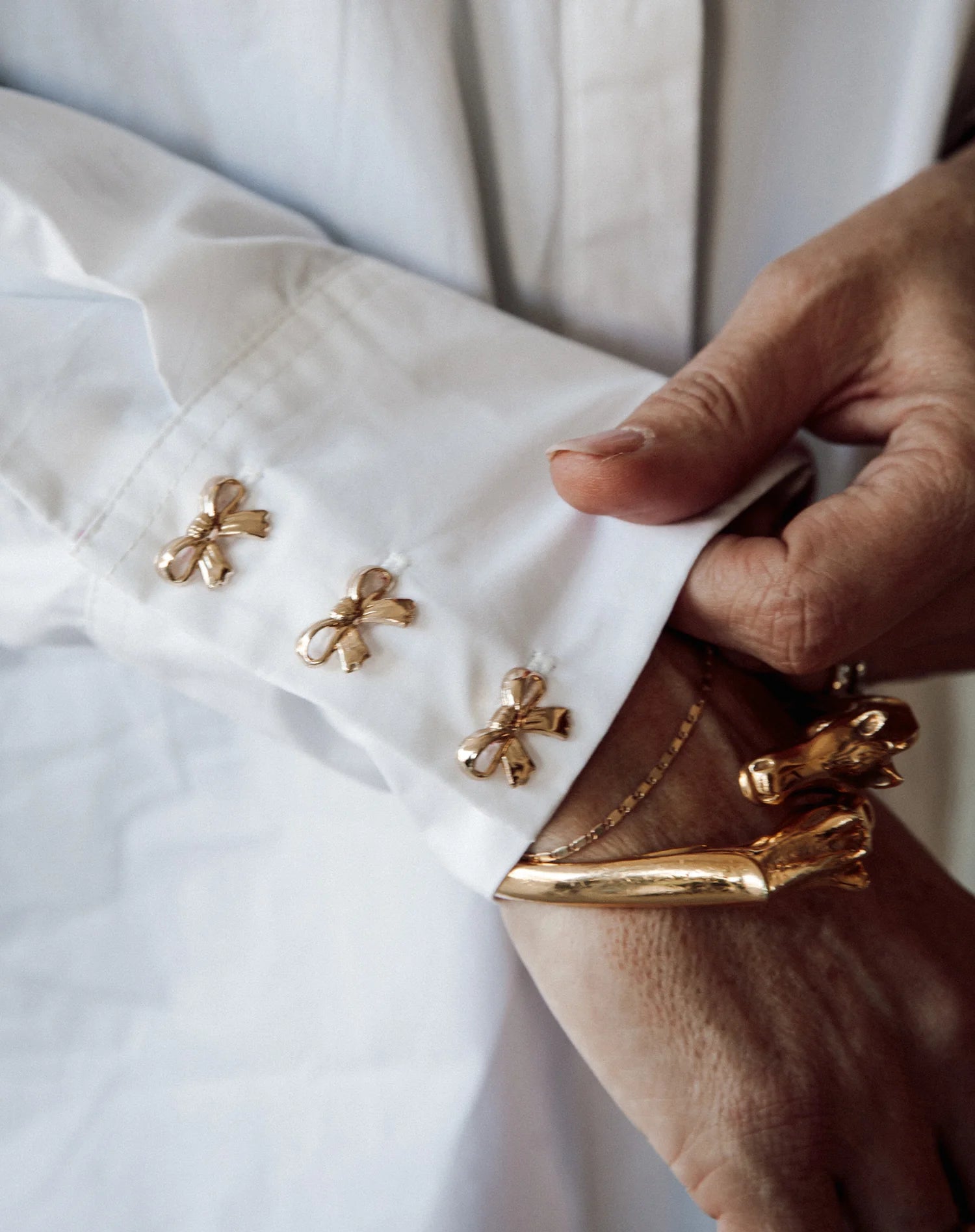 Poplin Bow Shirt - Black | BTL