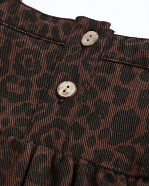 Greta Dress Leopard | Rylee & Cru