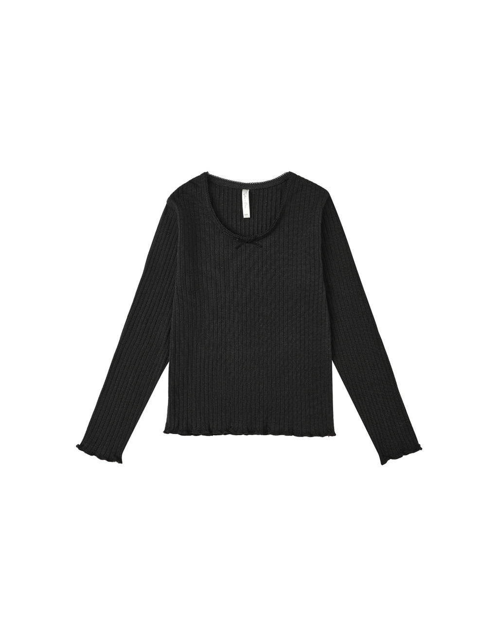 Ribbed Long Sleeve Kids - Black | Rylee & Cru