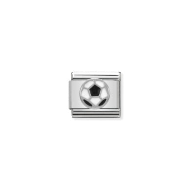 Silver Soccer Ball - Composable Link | Nomination Italy