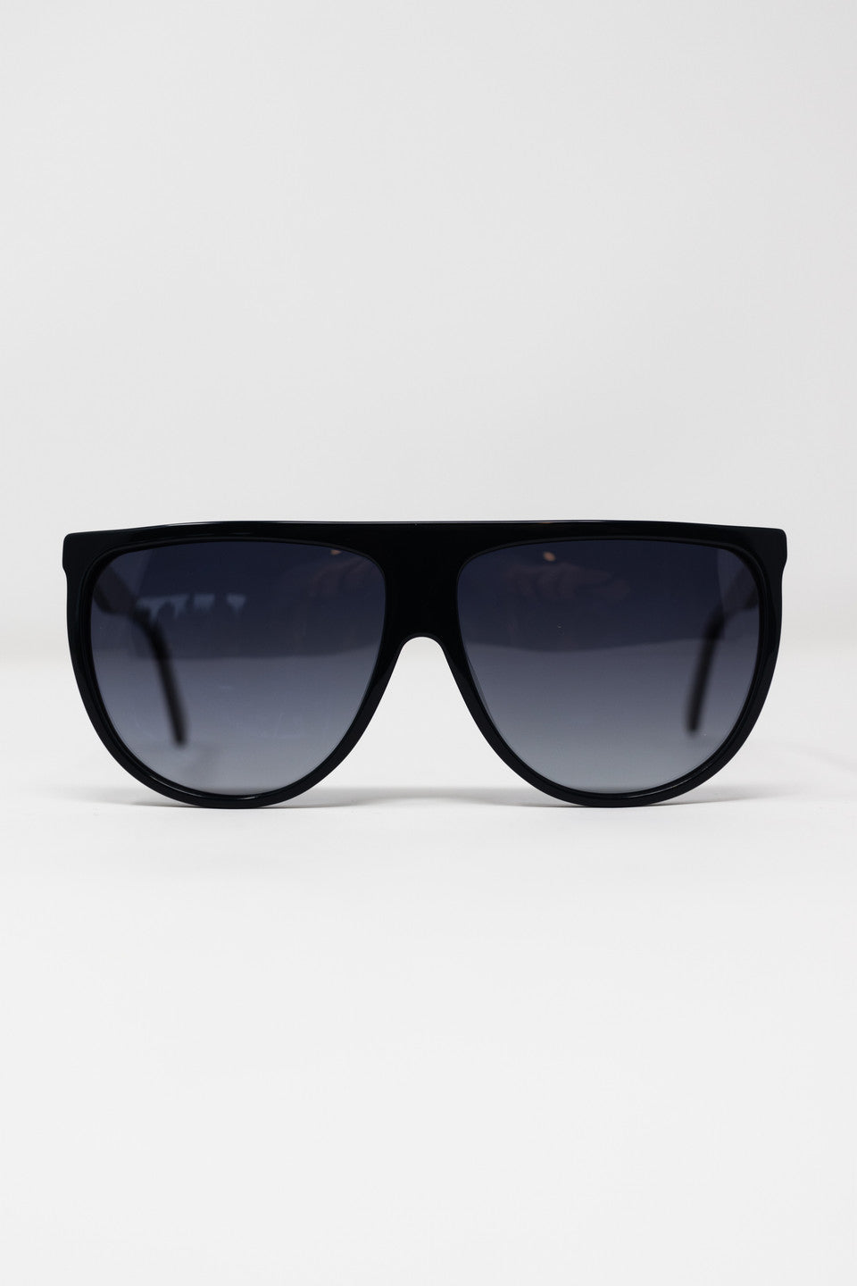 Zaire Flat Edge Acetate Sunglasses - black - Priv Collection