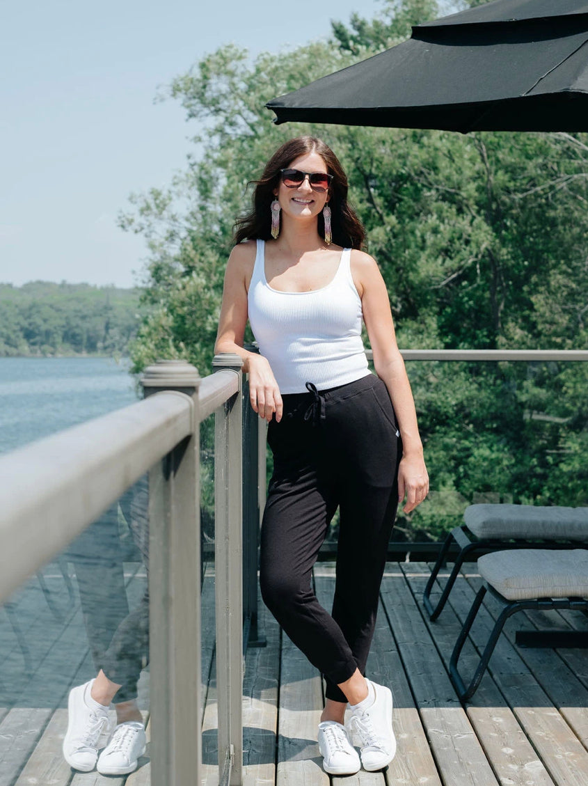 Classic Jogger in Black - Pure Balanxed – Belle's Boutique Muskoka