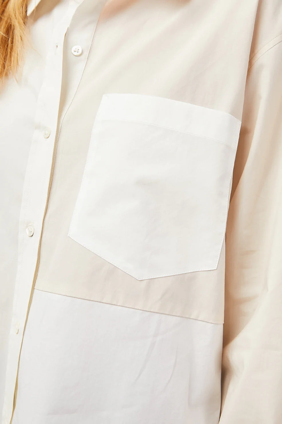Arlo Shirt - Ivory Colour Block - Rails