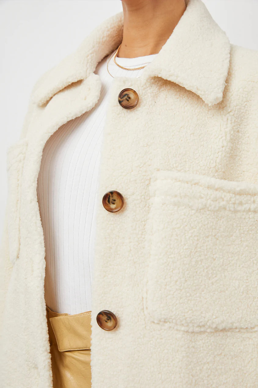 Ivory 2025 teddy jacket