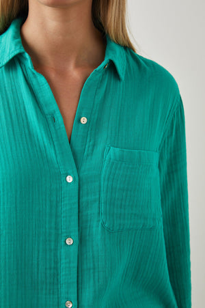Ellis Shirt - Emerald - Rails