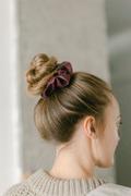 CHELSEA KING - Bordeaux Melort Scrunchie - Classic