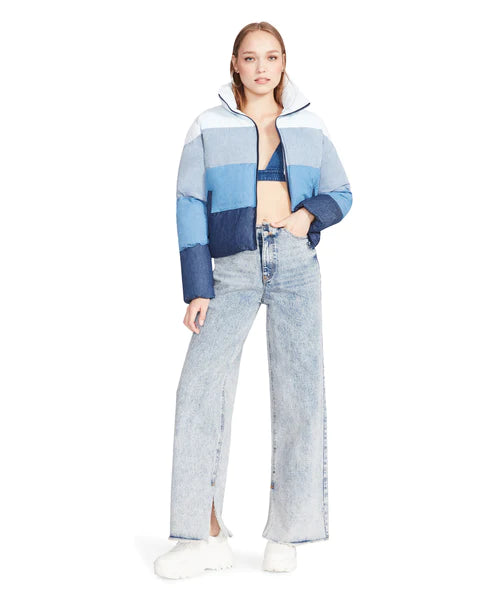 Daisy Jacket Denim Puffer Steve Madden Belle s Boutique Muskoka