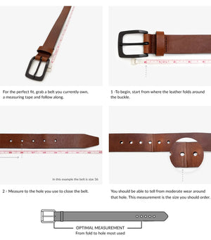 Otir Belt - Marble Pebbled - Brave Leather
