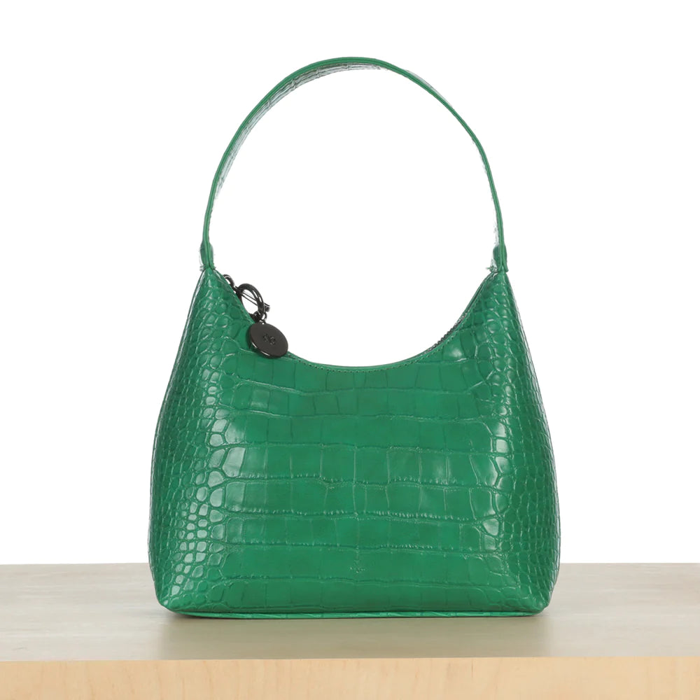 Mini Marlo - Green Croc - Ela Handbags
