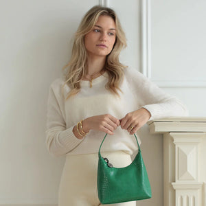 Mini Marlo - Green Croc - Ela Handbags